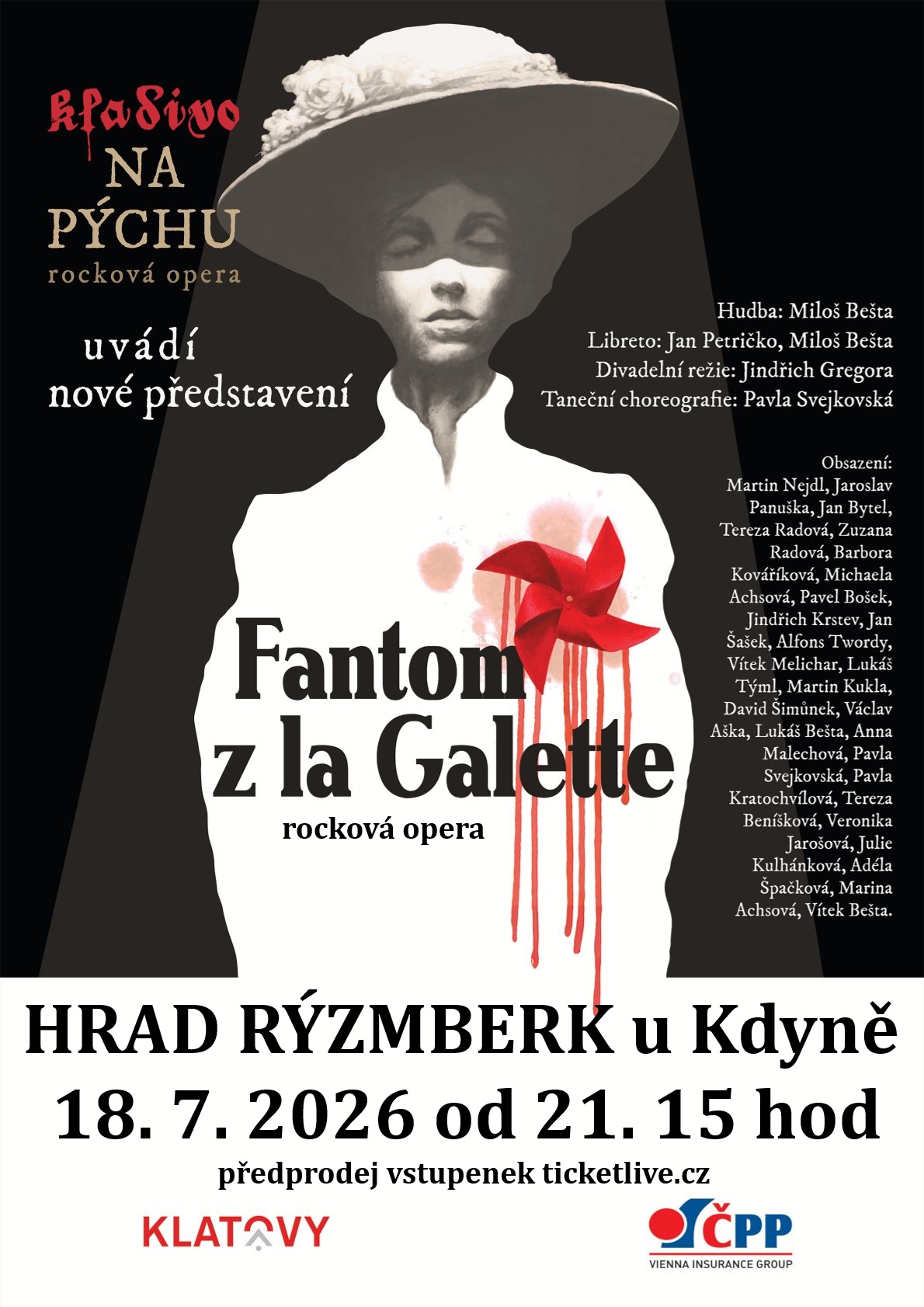 rocková opera Fantom z la Galette 18.07.2026 na Rýzmberku