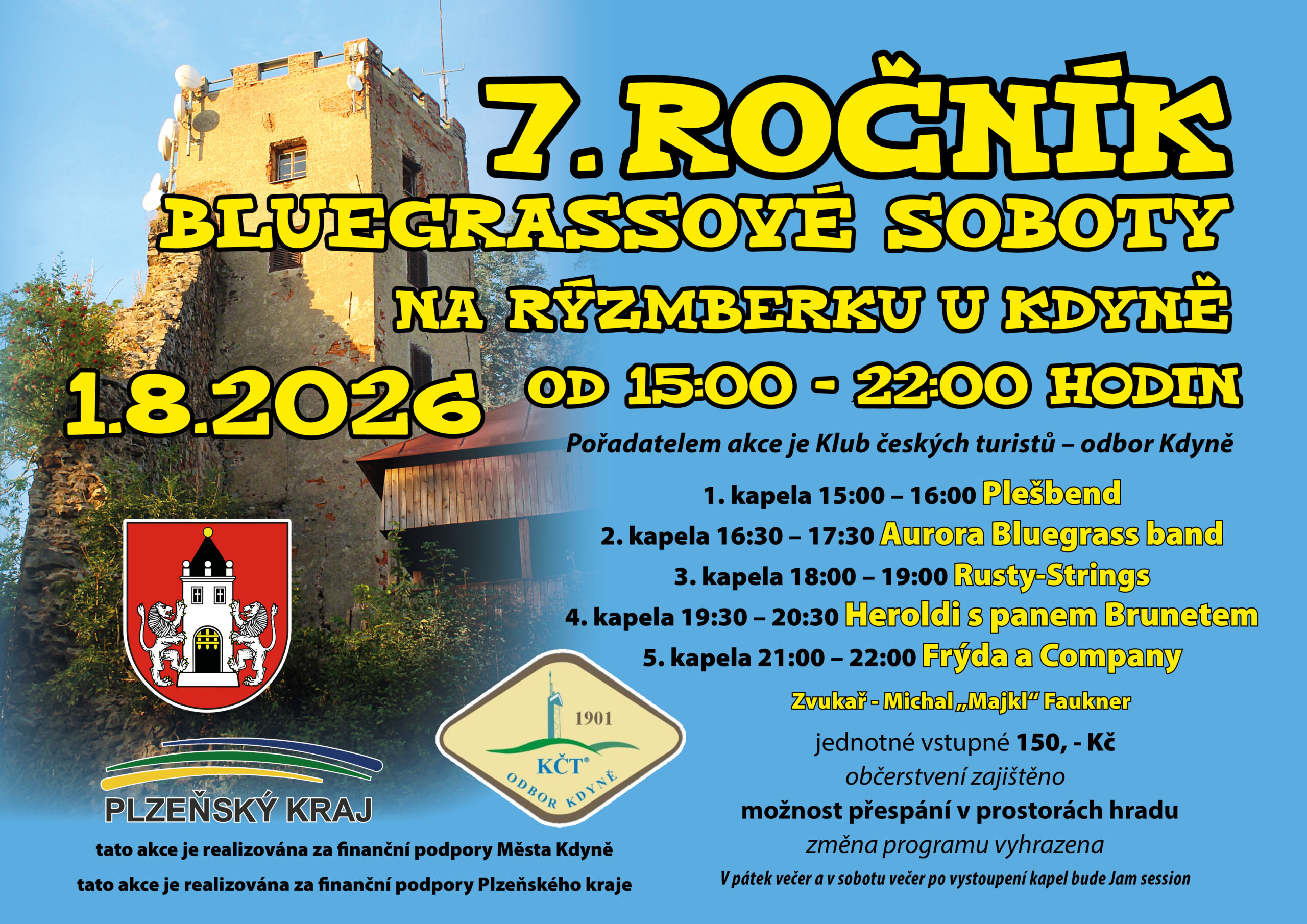 7. ročník Bluegrassové soboty na Rýzmberku 01.08.2026